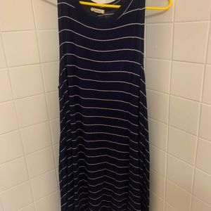 Navy striped Adrienne dress!
